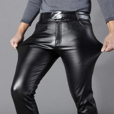 Pantalones Skinny de Cuero Coreano para Hombre con Máximo Estiramiento - Image 2