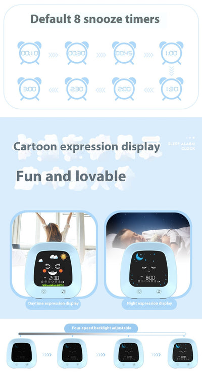 Reloj Despertador Musical Infantil con Luz Nocturna y Función Silencio - Image 12