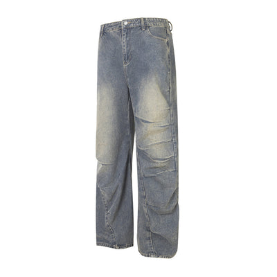 Jeans Rotos Plisados Irregular Unisex - Image 19