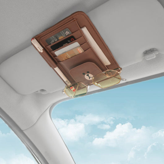 Soporte para Gafas y Lentes en Visera del Auto