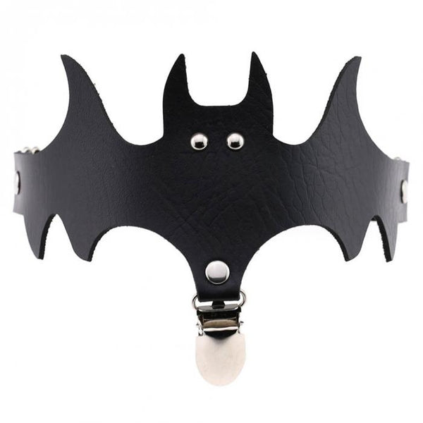 Calcetines de Muslo con Alas de Murciélago y Anillo de Cuero para Halloween - Image 7