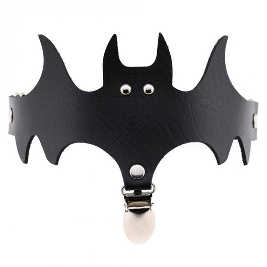 Calcetines de Muslo con Alas de Murciélago y Anillo de Cuero para Halloween - Image 7