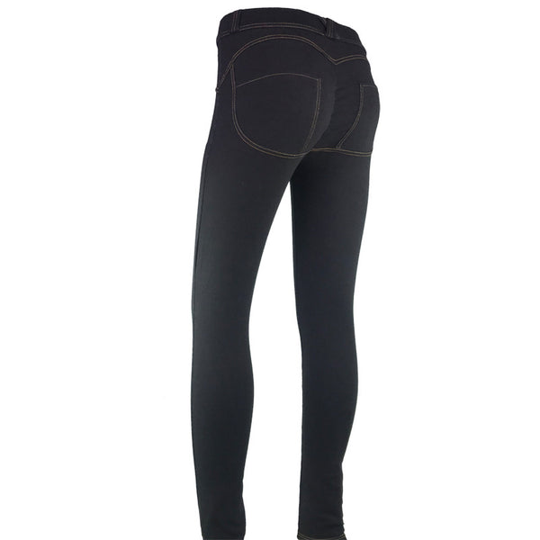 Pantalones Yoga Levantacaderas de Denim Stretch Ajustado - Image 17