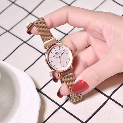 Reloj de Cuarzo para Mujer con Correa de Malla Impermeable - Image 4