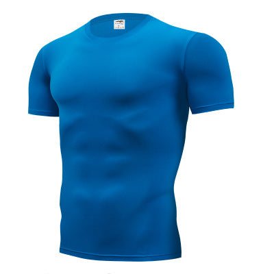 Camiseta Casual Hombre Cuello Redondo Manga Corta Elástica