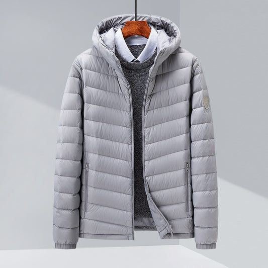 Chaqueta de Plumas para Hombre, Corte Slim Estilo Coreano