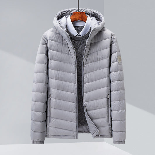 Chaqueta de Plumas para Hombre, Corte Slim Estilo Coreano