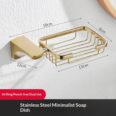 Repisa de Baño Estilo Francés Dorada Premium sin Taladro - Image 28