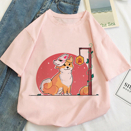 Playera para Mujer con Patrón Kawaii de Gatos - Image 11