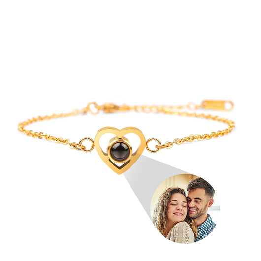 Pulsera de Piedra con Proyección de Foto Personalizada - Amor Eterno - Image 5