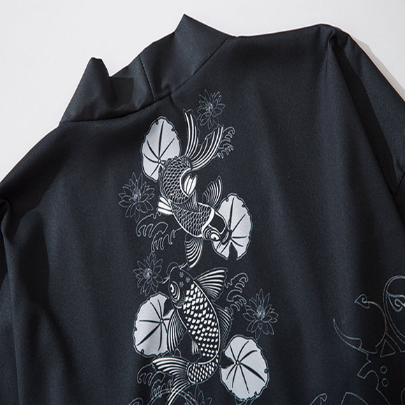 Kimono Estilo Chino Japonés sin Botones