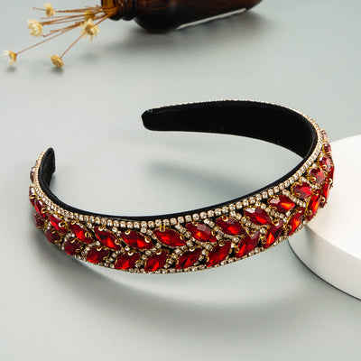 Diadema de Cristal con Diamantes Incrustados y Cadena de Garra para Mujer - Image 4