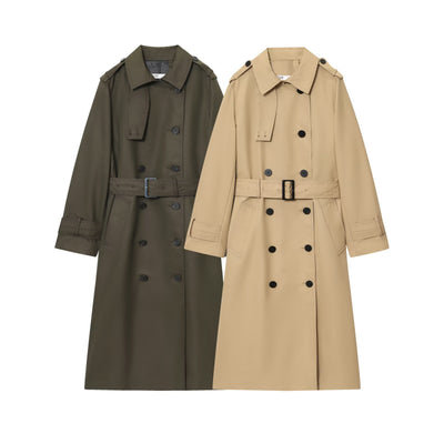 Abrigo Trench Coat Doble Botonadura Elegante para Mujer - Image 9