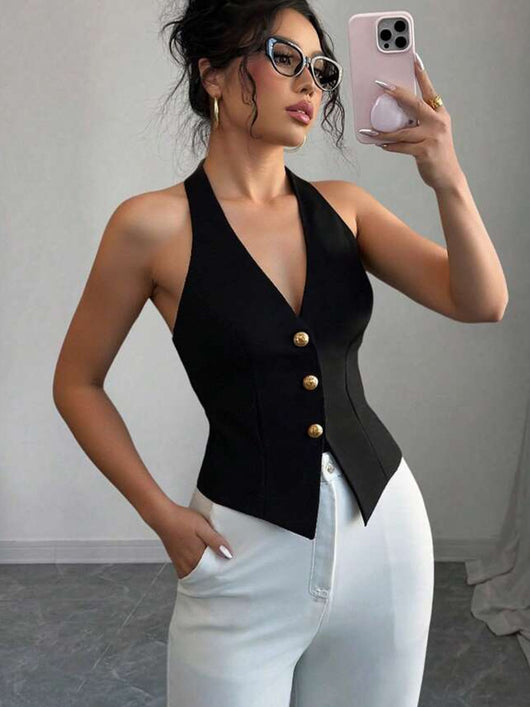 Chaleco Halter Backless Ajustable - Cardigan de Verano para Mujer - Image 12
