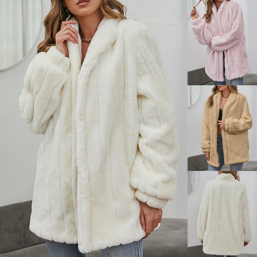 Chaqueta Floral Blanca para Invierno y Primavera - Abrigo Elegante para Mujer - Image 3