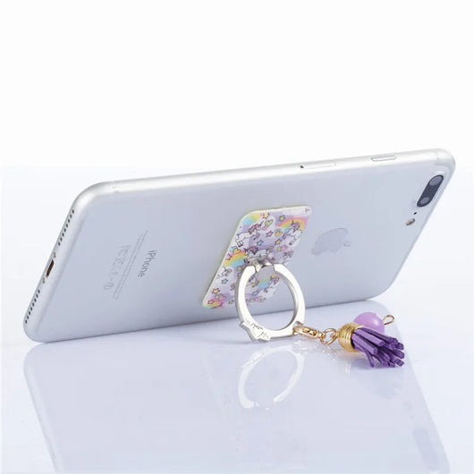 Anillo Soporte para Teléfono con Borlas Metálicas Pintadas a Mano - Image 40