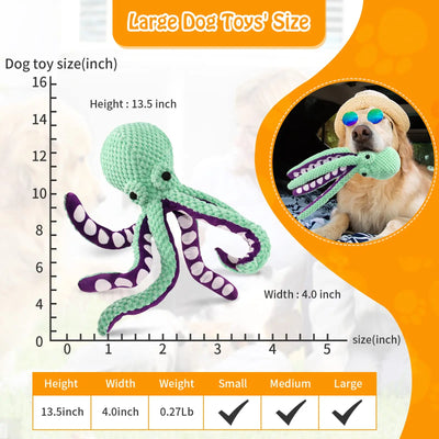 Juguete Interactivo para Perros y Gatos - Pulpo Masticable con Sonido y Puzzle - Image 17