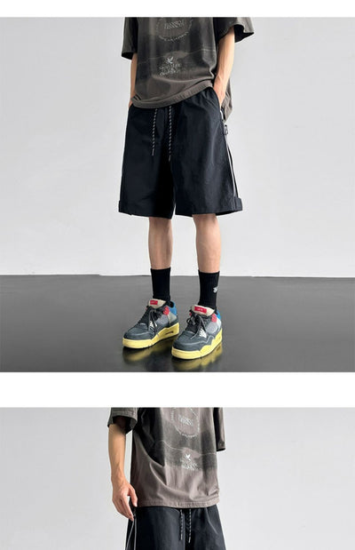Pantalones Cortos Cargo Impermeables Hombre Ajuste Relajado - Image 18