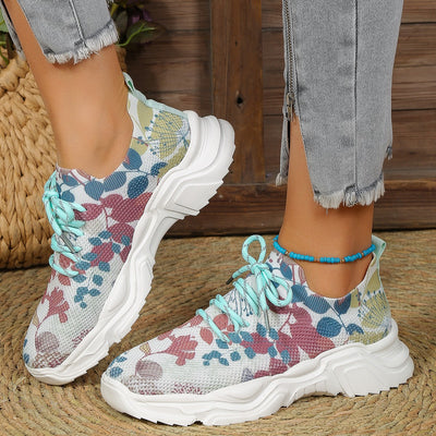 Zapatillas Deportivas Slip-On con Flores 3D - Tecnología Flyknit Ligera - Image 14