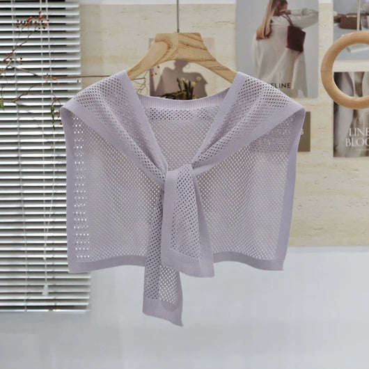 Chaleco Tejido Coordinado - Conjunto 3 Piezas Camisa y Falda - Image 12