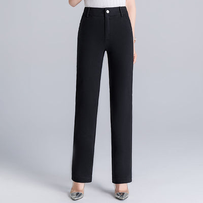 Pantalón Recto Holgado de Cintura Alta Reductora para Mujer - Image 6
