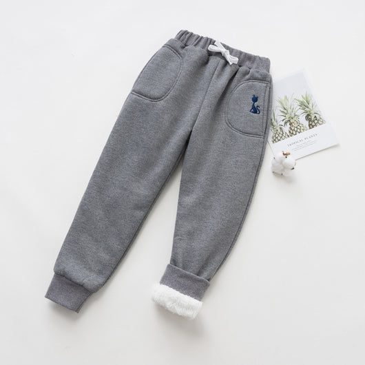 Pantalones Cálidos de Niña con Forro de Terciopelo y Algodón - Image 13
