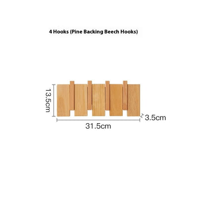 Perchero de Madera Maciza sin Taladro para Pared - Gancho Minimalista para Hogar - Image 9