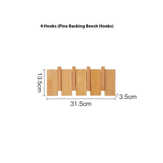 Perchero de Madera Maciza sin Taladro para Pared - Gancho Minimalista para Hogar - Image 9