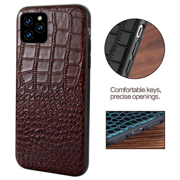 Funda de Cuero Genuino Compatible con Apple