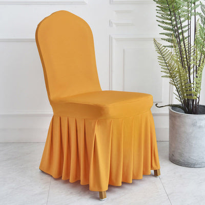 Silla de comedor con falda plisada - Image 26