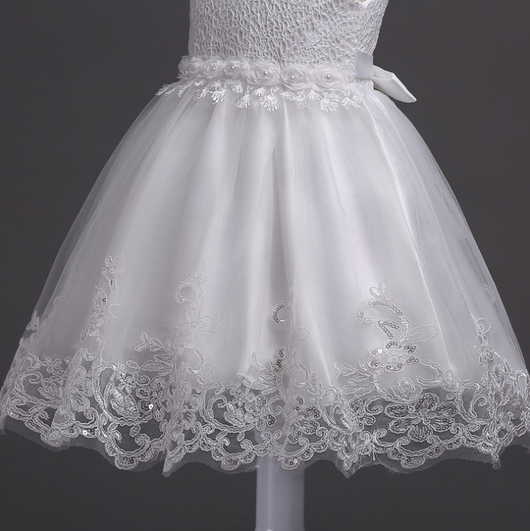 Vestido de Princesa para Niñas - Diseño Floral Elegante para Bodas y Celebraciones - Image 8