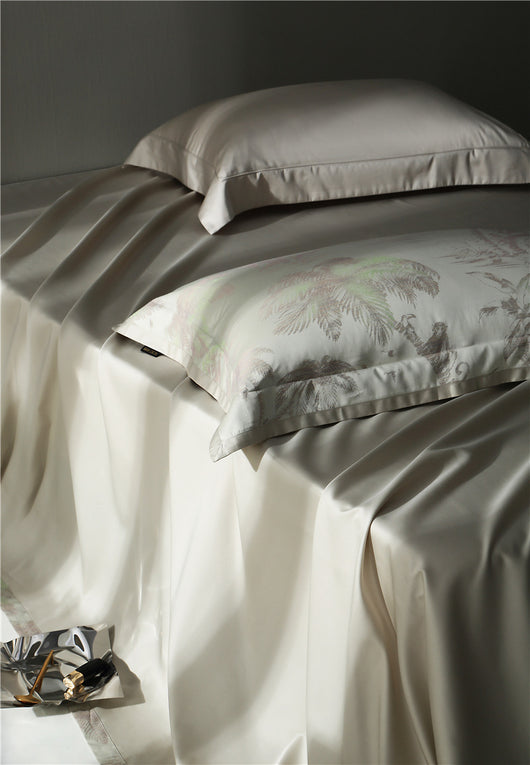 Juego de Cama Jacquard Algodón Puro Estilo Retro Americano 4 Piezas - Image 49