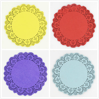 Papeles Secantes Florales con Encaje de Colores