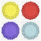 Papeles Secantes Florales con Encaje de Colores