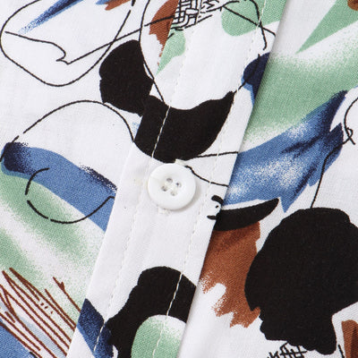 Camisa Floral de Solapa para Hombre - Manga Corta - Image 11