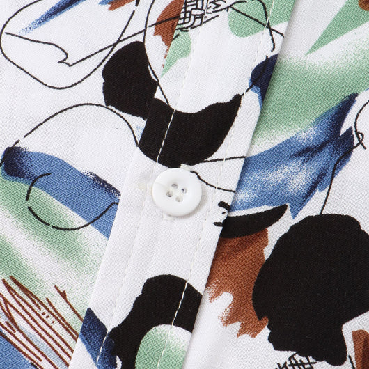 Camisa Floral de Solapa para Hombre - Manga Corta - Image 11