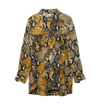 Blusa Leopardo Retro Mujer Manga Larga Suelta Moderna Otoño Invierno - Image 3