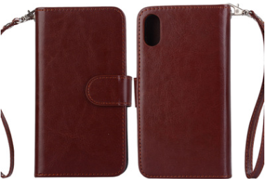 Funda iPhone X con Patrón Cuero Envejecido y 9 Ranuras para Tarjetas - Image 3