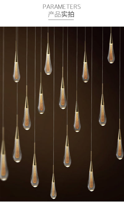 Lámpara Colgante Gota de Cristal para Dormitorio y Restaurante - Image 11