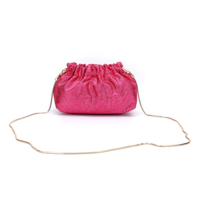 Bolso de Noche con Diamantes Completos y Cordón Ajustable - Image 16