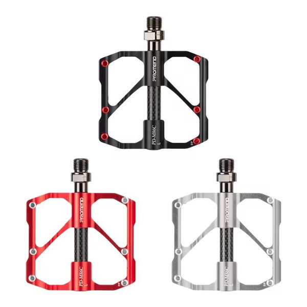 Pedales de Fibra de Carbono con Rodamientos para Bicicleta de Montaña