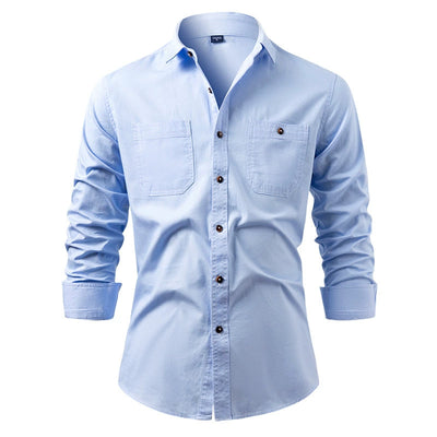 Chaqueta Casual de Algodón Puro Resistente a Arrugas para Hombre - Image 10