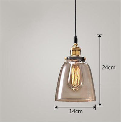 Lámpara Colgante Industrial Nórdica de Vidrio para Dormitorio - Image 21