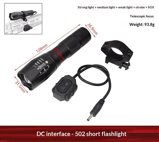 Linterna Táctica de Aleación de Aluminio con Zoom y Luz de Alta Intensidad - Image 6