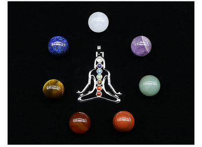 Esfera de Piedra Natural de 7 Chakras 20MM - Caja Presentación - Image 6