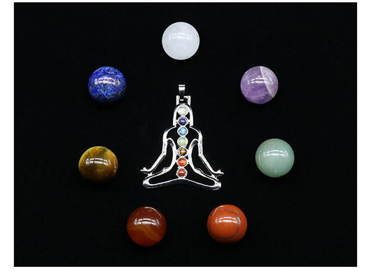 Esfera de Piedra Natural de 7 Chakras 20MM - Caja Presentación - Image 6