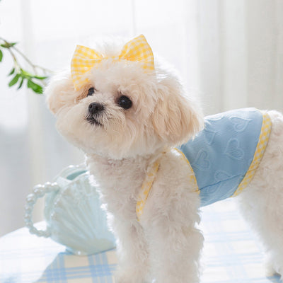 Chaleco Arnés con Moño y Textura Alivio Cardíaco para Perros Pequeños - Image 3
