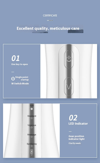 Irrigador Bucal Portátil - Removedor de Sarro Dental Eléctrico - Image 11