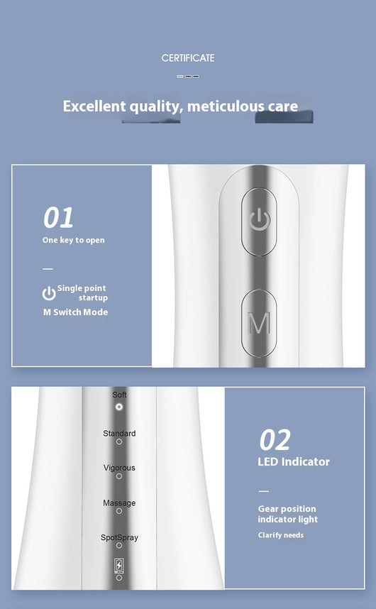 Irrigador Bucal Portátil - Removedor de Sarro Dental Eléctrico - Image 11
