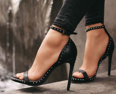 Sandalias de Tacón Stiletto Alto con Remaches - Diseño Europeo - Image 7